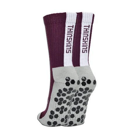 Crew Length - Grip - Maroon - Matai Sports