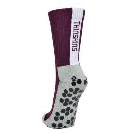 Crew Length - Grip - Maroon - Matai Sports