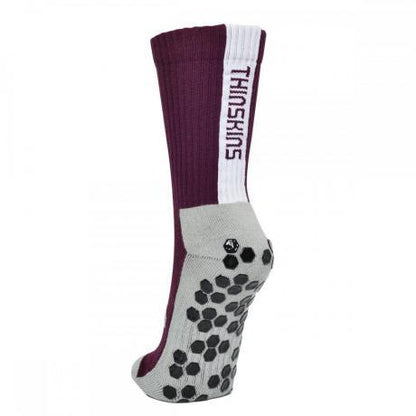 Crew Length - Grip - Maroon - Matai Sports